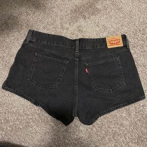 Levi's Black Denim Women's High Waist Cutoff Shorts